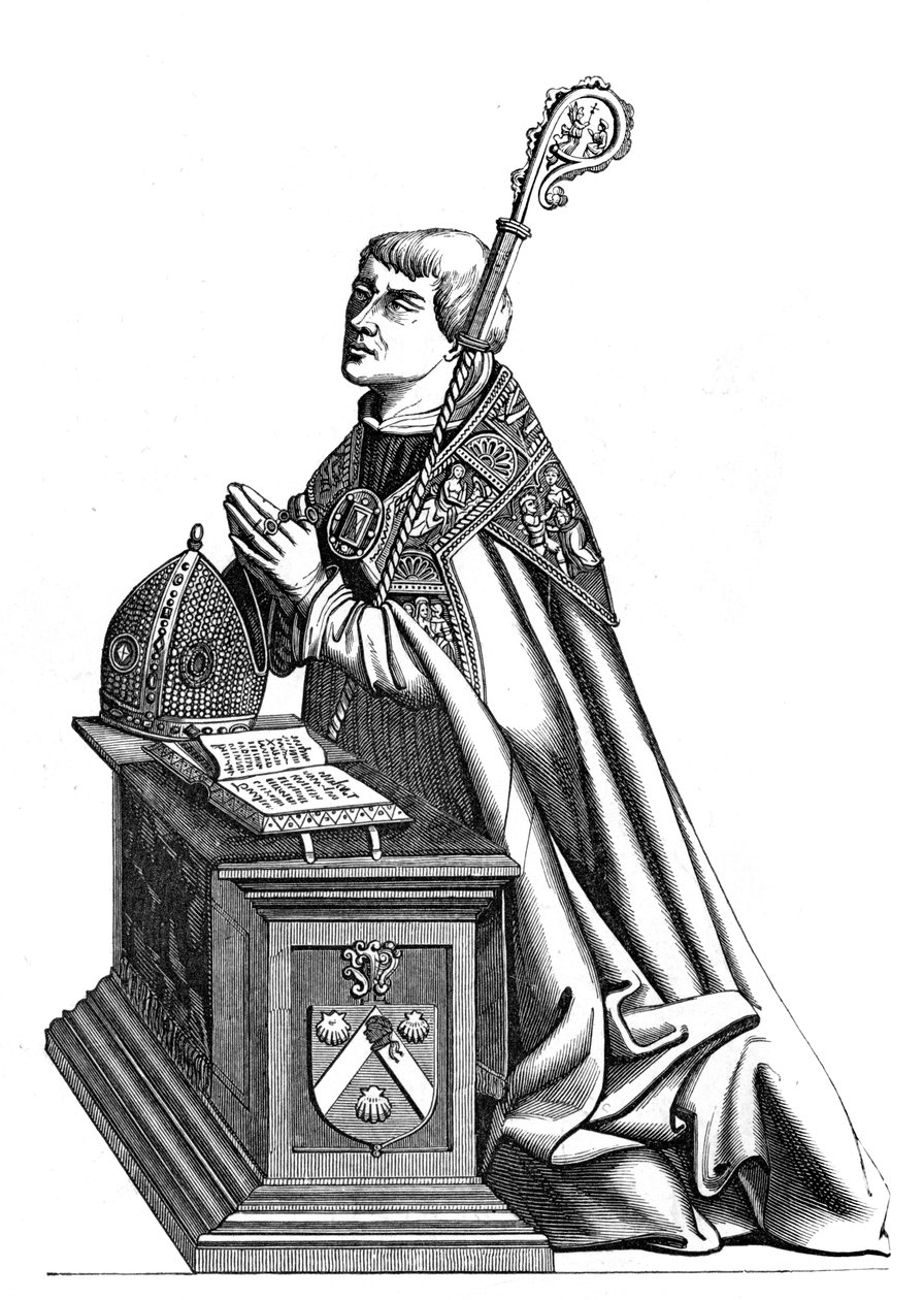 Etienne de Poncher 1446-1524, biskop av Paris, 1500-tallet 1849 av Unbekannt