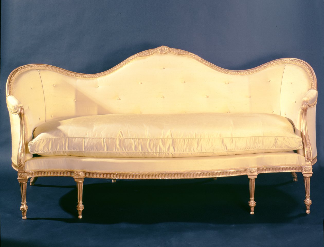 Sofa i Adam-stil, ca. 1780 (forgylt tre) av Unbekannt Unbekannt