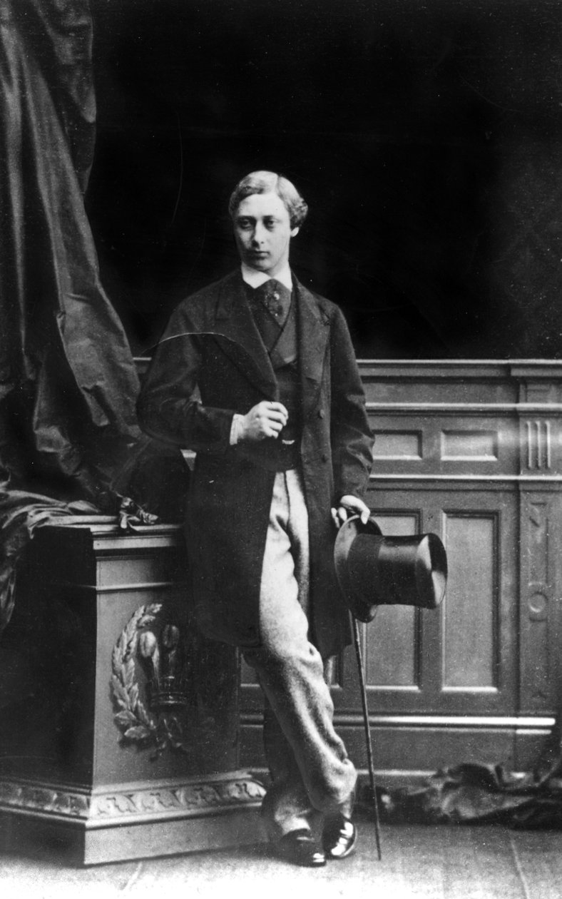 Albert Edward, Prince of Wales, 1861 (bw-bilde) av Unbekannt Unbekannt