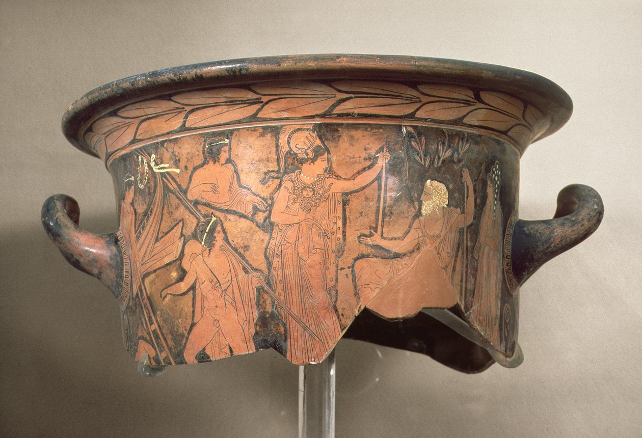 Svartfigur krater, 4. århundre f.Kr. (fragment) av Unbekannt Unbekannt