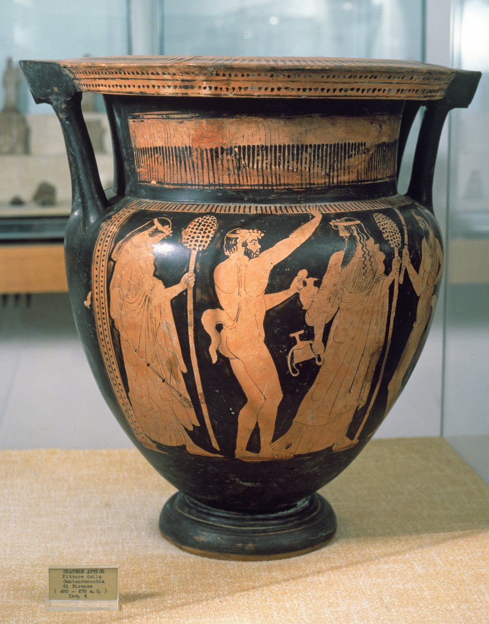 Svartfigur krater, av Kentaurens maler, ca. 480-470 f.Kr. av Unbekannt Unbekannt
