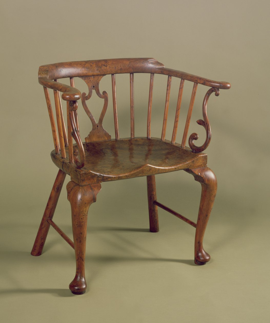 Burr barlind og almwood Windsor stol, ca. 1760 av Unbekannt Unbekannt
