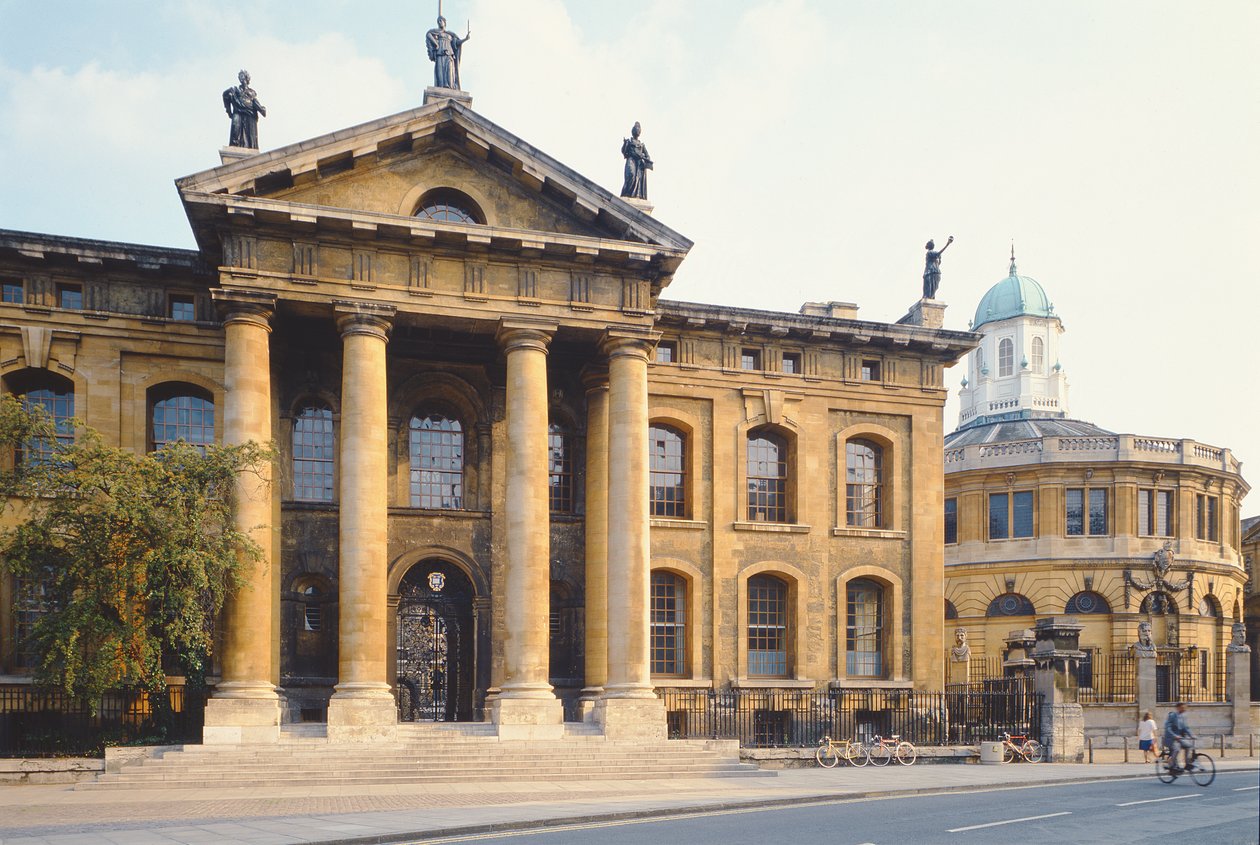 Clarendon Building, Oxford, bygget 1713 av Unbekannt Unbekannt