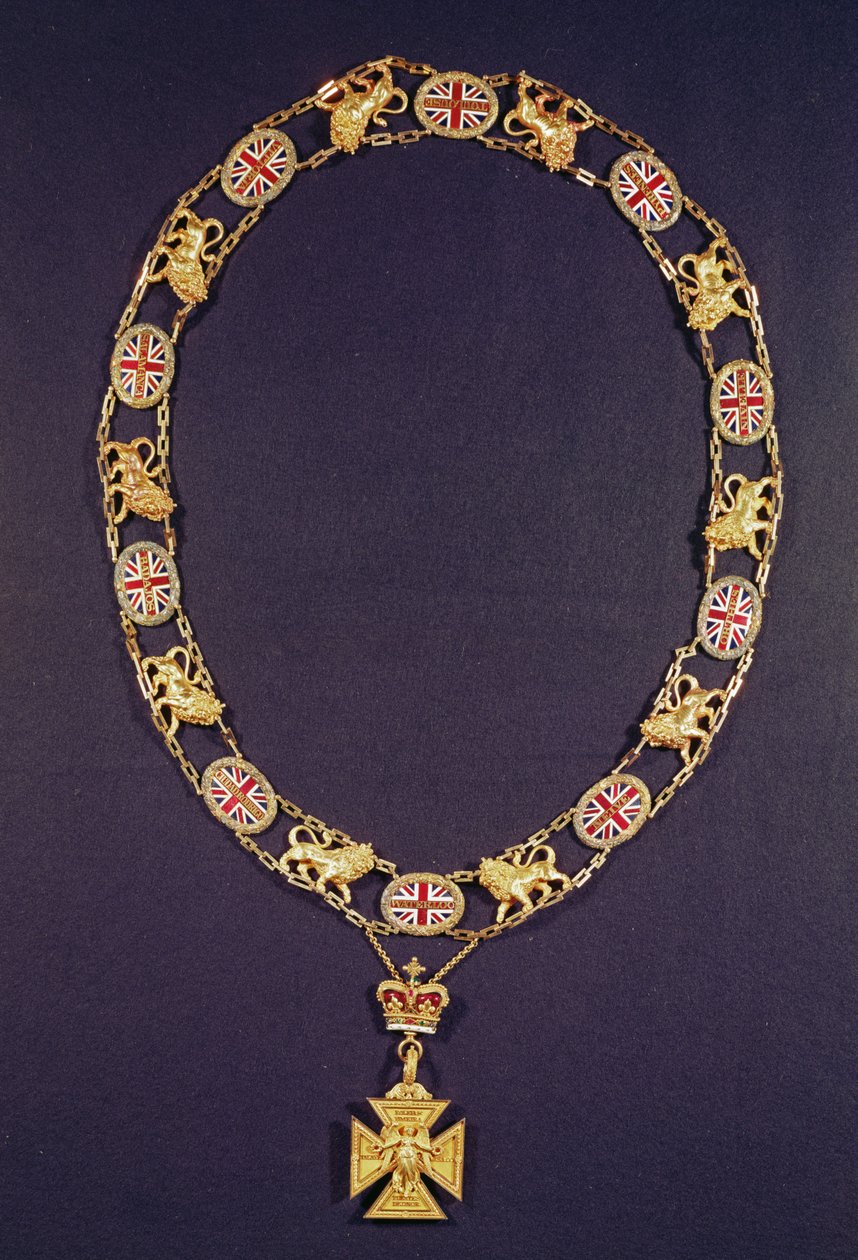 Æreskrage, gull og emalje, presentert til hertugen av Wellington (1769-1852), av George IV, ca. 1825 av Unbekannt Unbekannt