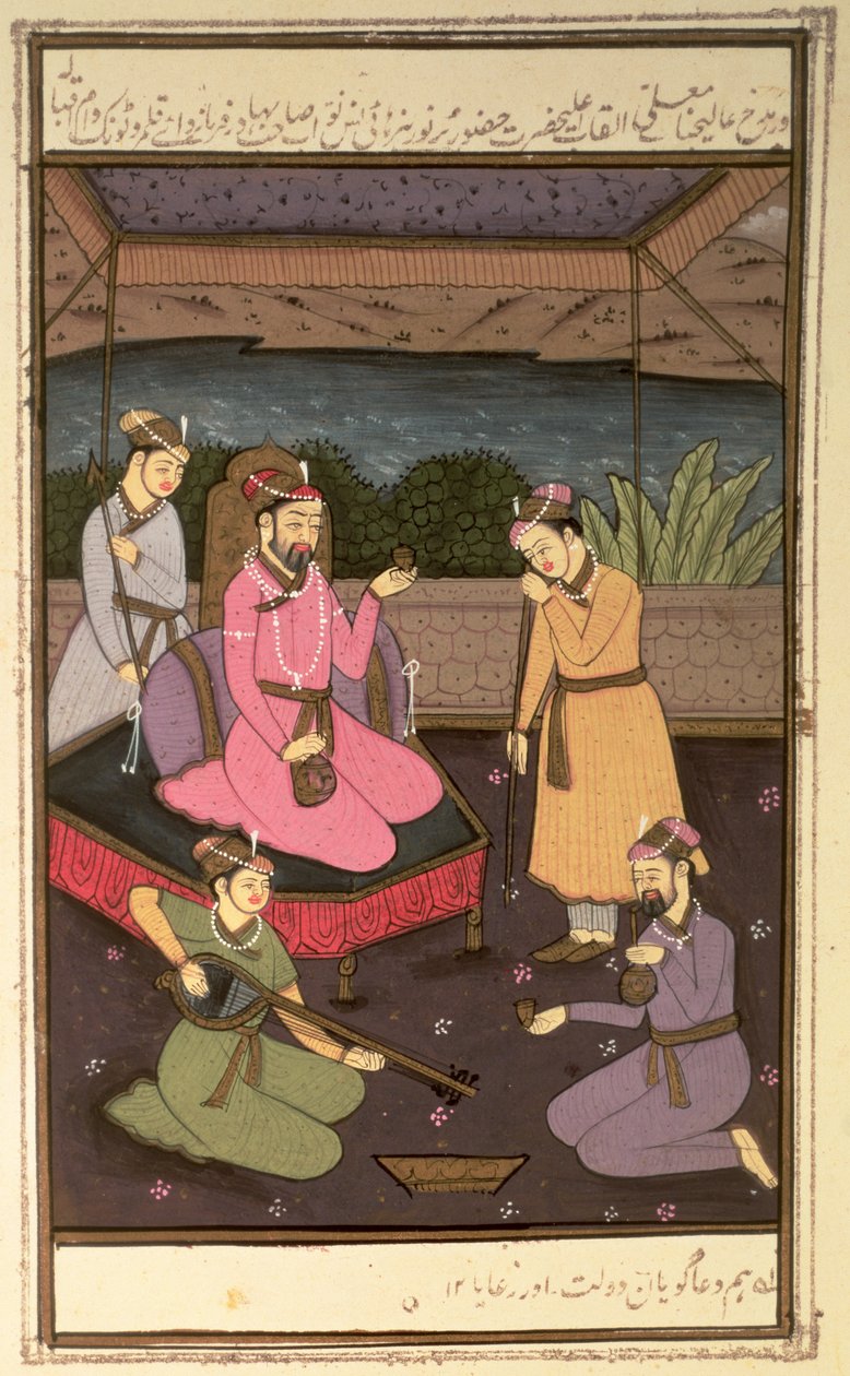 Keiser Khurram (Shah Jahan), med ledsagere, Mughal av Unbekannt Unbekannt