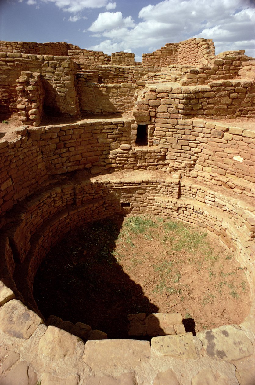 Inngang til en Kiva, bygget ca. 1000-1300-tallet (bilde) (se også 229600) av Unbekannt Unbekannt