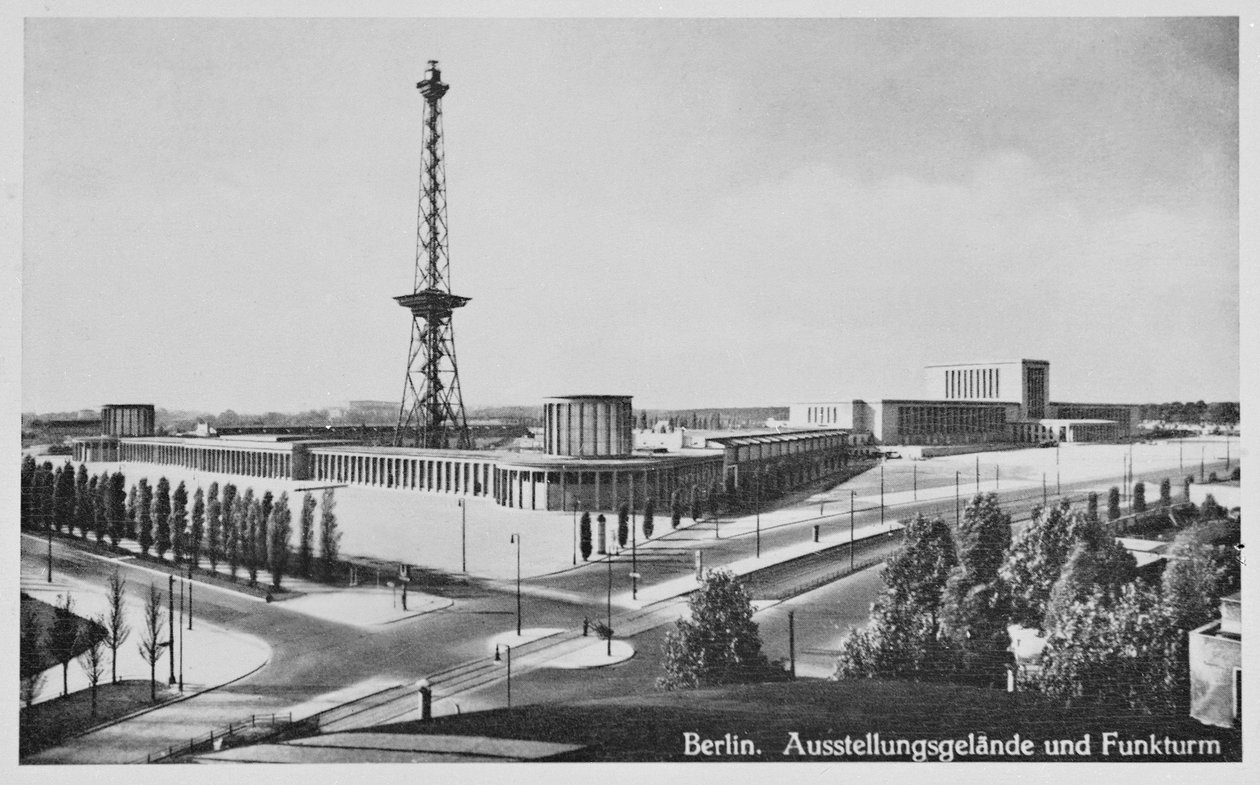 Utstillingshaller og kringkastingstårn, Charlottenburg, Berlin, ca. 1930 av Unbekannt Unbekannt