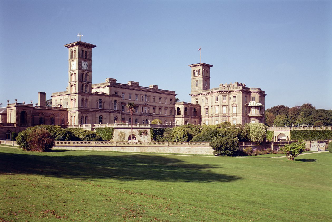Utvendig utsikt, Osborne House, Isle of Wight av Unbekannt Unbekannt