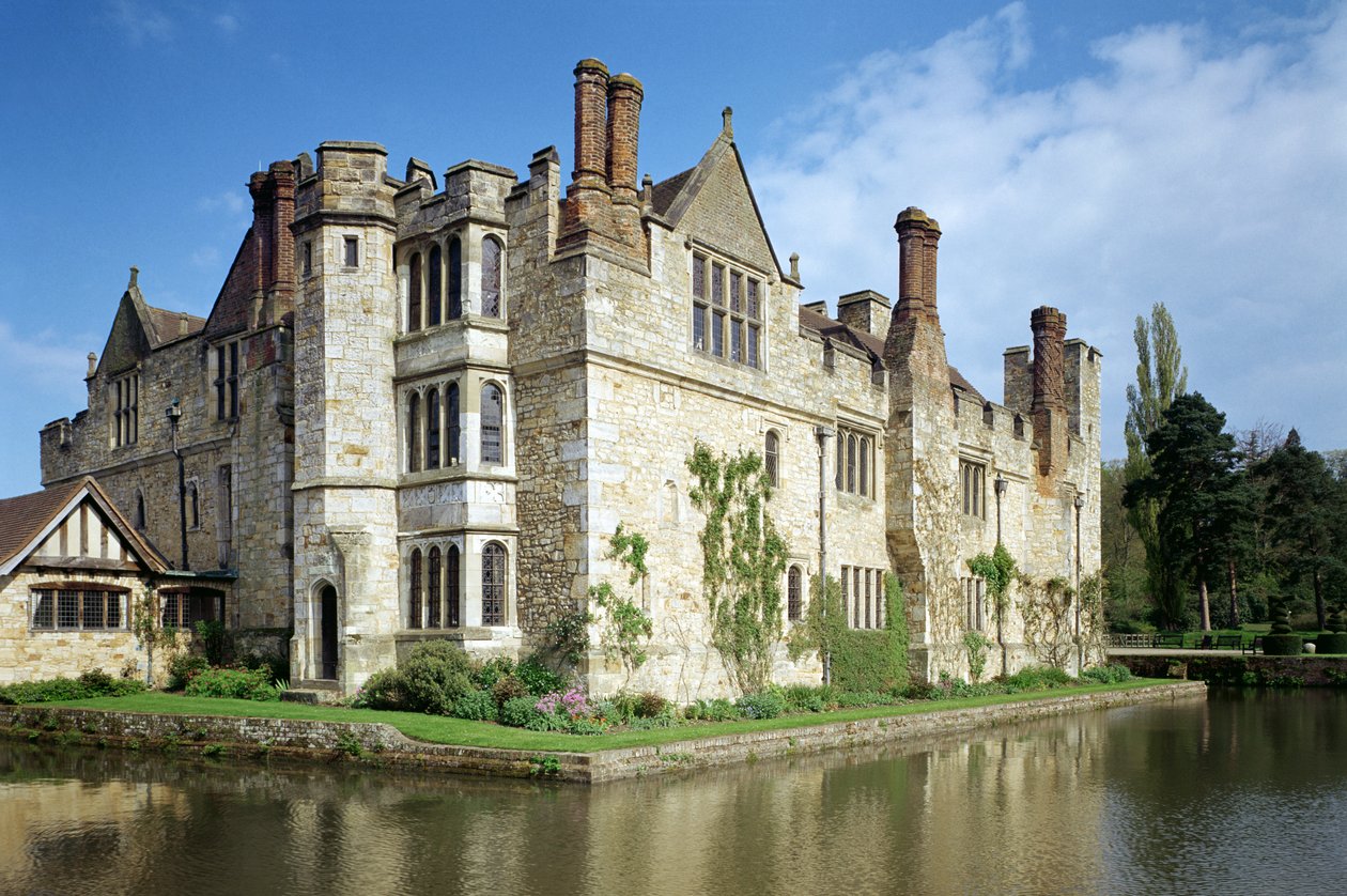 Utvendig utsikt over Hever Castle, Kent, Storbritannia, tidlig på 1500-tallet av Unbekannt Unbekannt