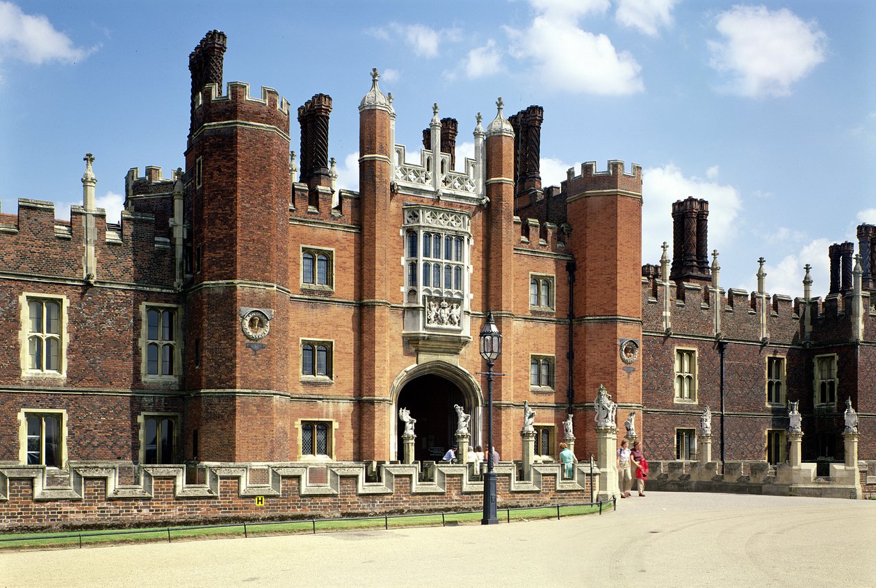 Hampton Court Palace våren 14 og 1520 (H5996) av Unbekannt Unbekannt