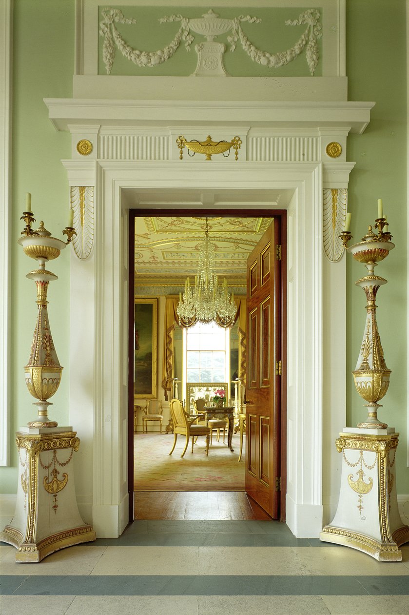 Interiør, Sledmere House, Yorkshire av Unbekannt Unbekannt