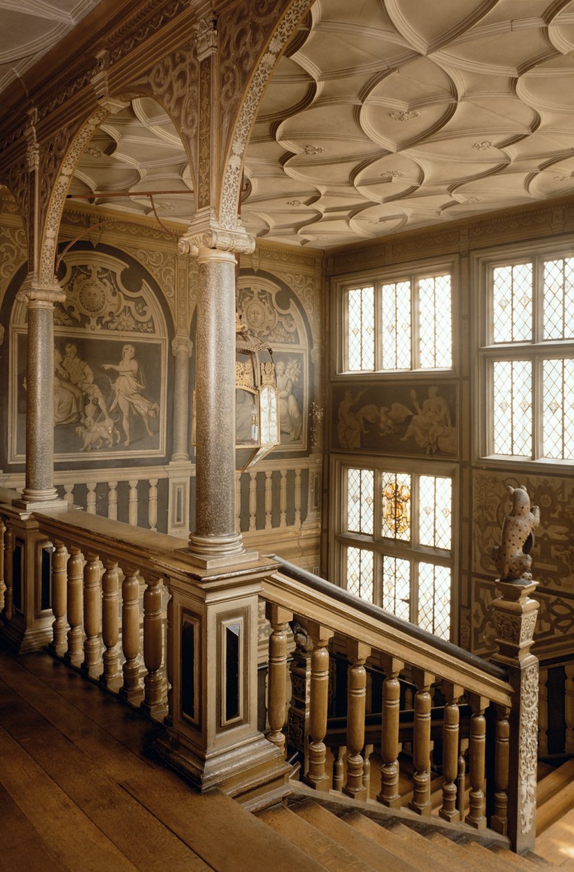 Knole House ca. 1610, The Staircase, Sevenoaks, Kent, Storbritannia av Unbekannt Unbekannt