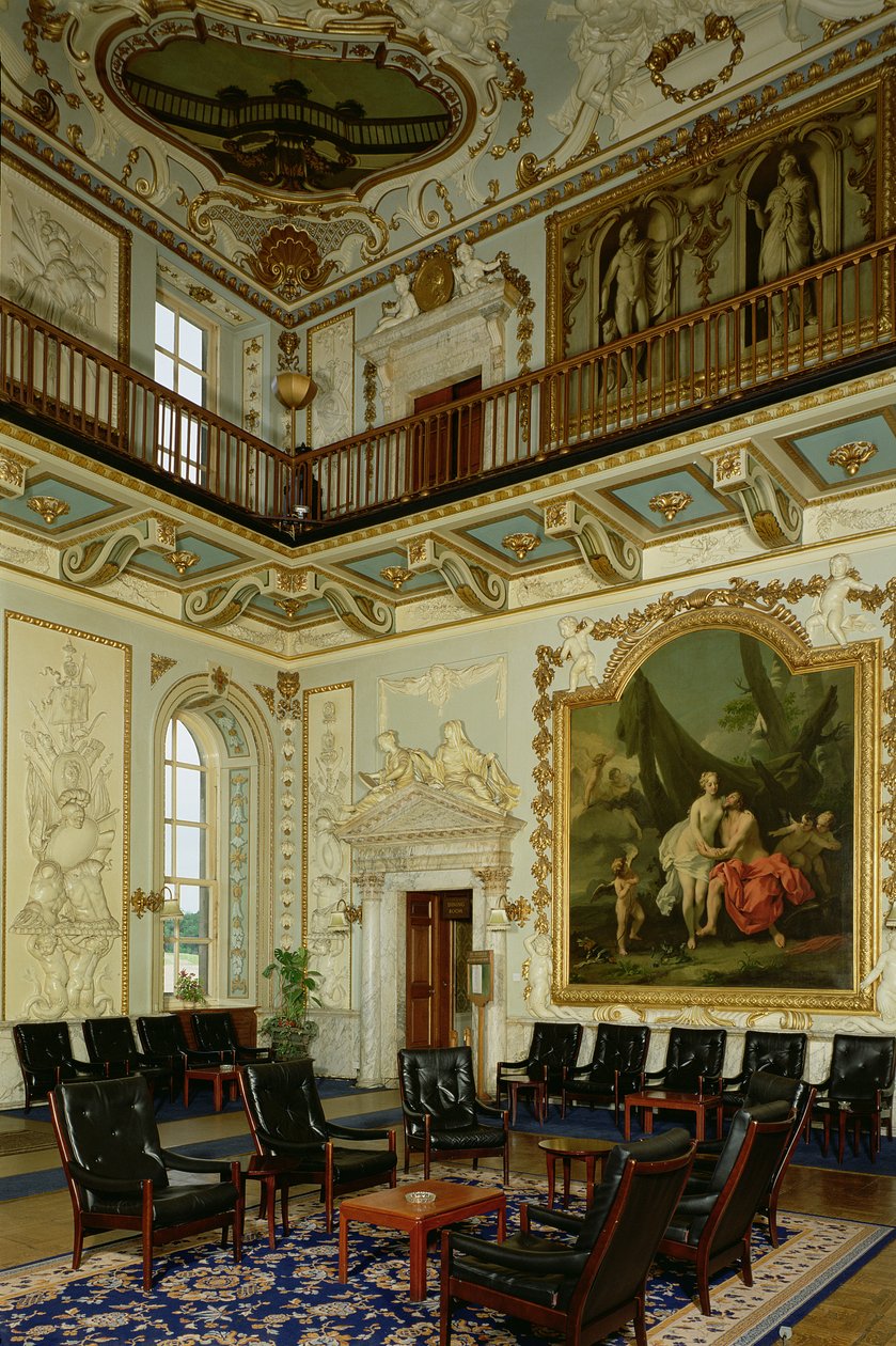 Moor Park, Interior of the Hall av Jacopo Amigoni (ca. 1675-1752), Hertfordshire, Storbritannia av Unbekannt Unbekannt