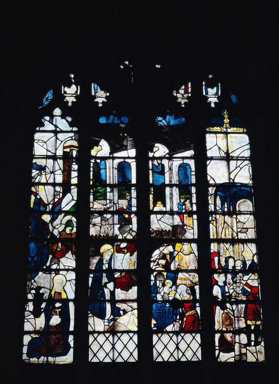 Fødsel, tilbedelse av magi og presentasjon i tempelet, ca. 1500 (for detaljer se 118593) av Unbekannt Unbekannt