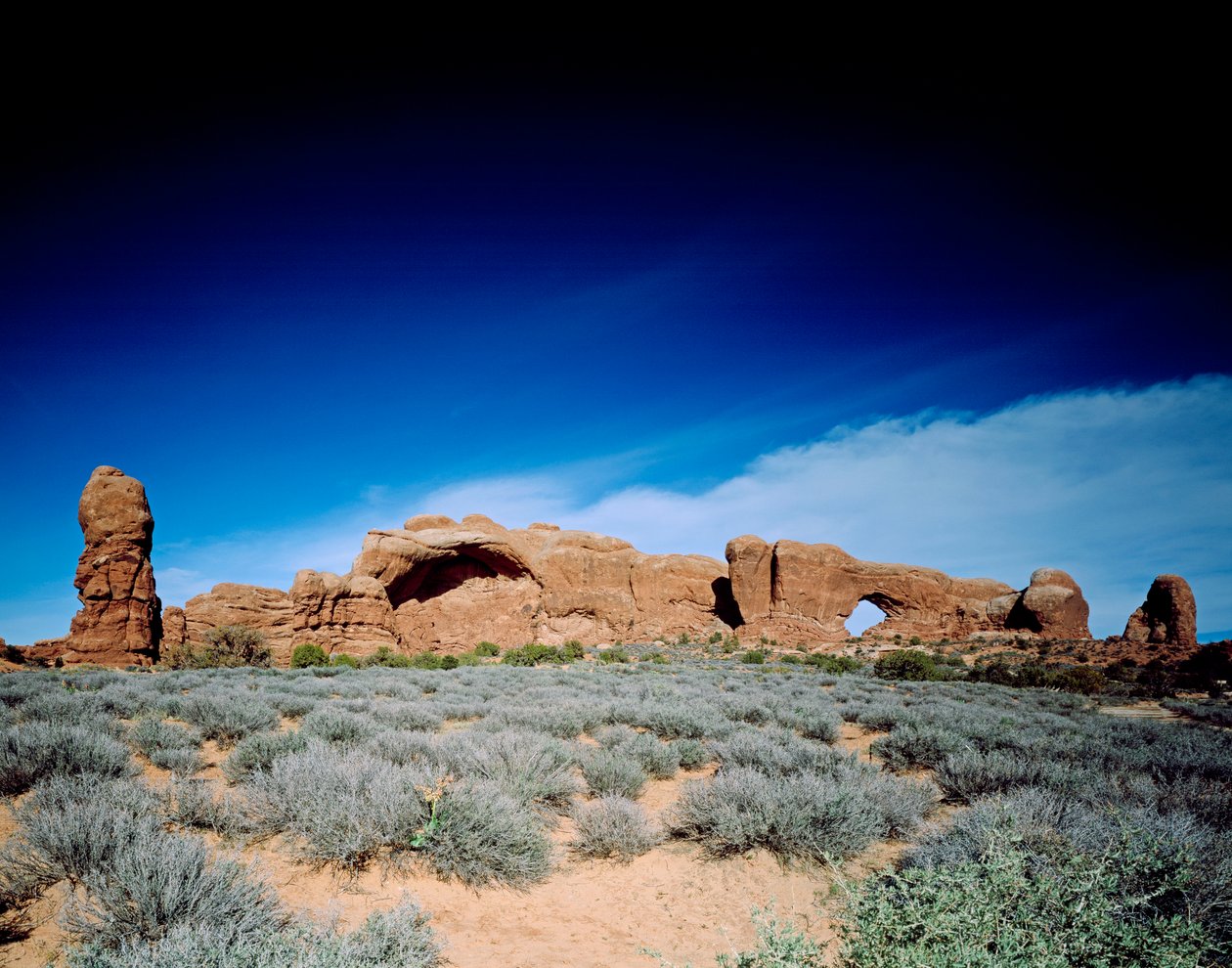 North window og Park Avenue, Arches National Park, Utah (bilde) av Unbekannt Unbekannt