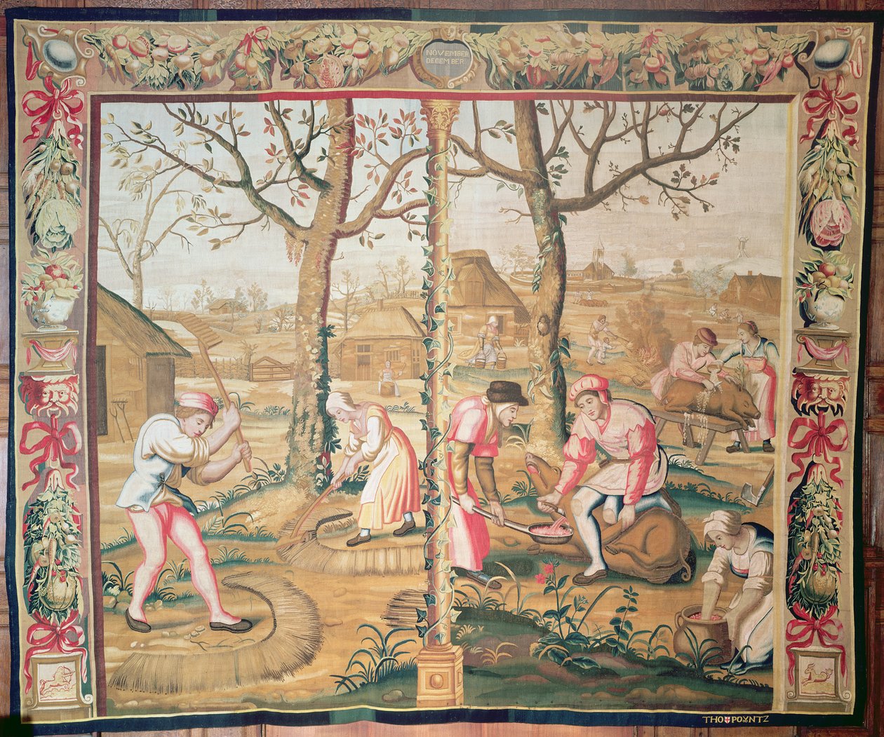November og desember, Mortlake-teppet av Poyntz av Unbekannt Unbekannt