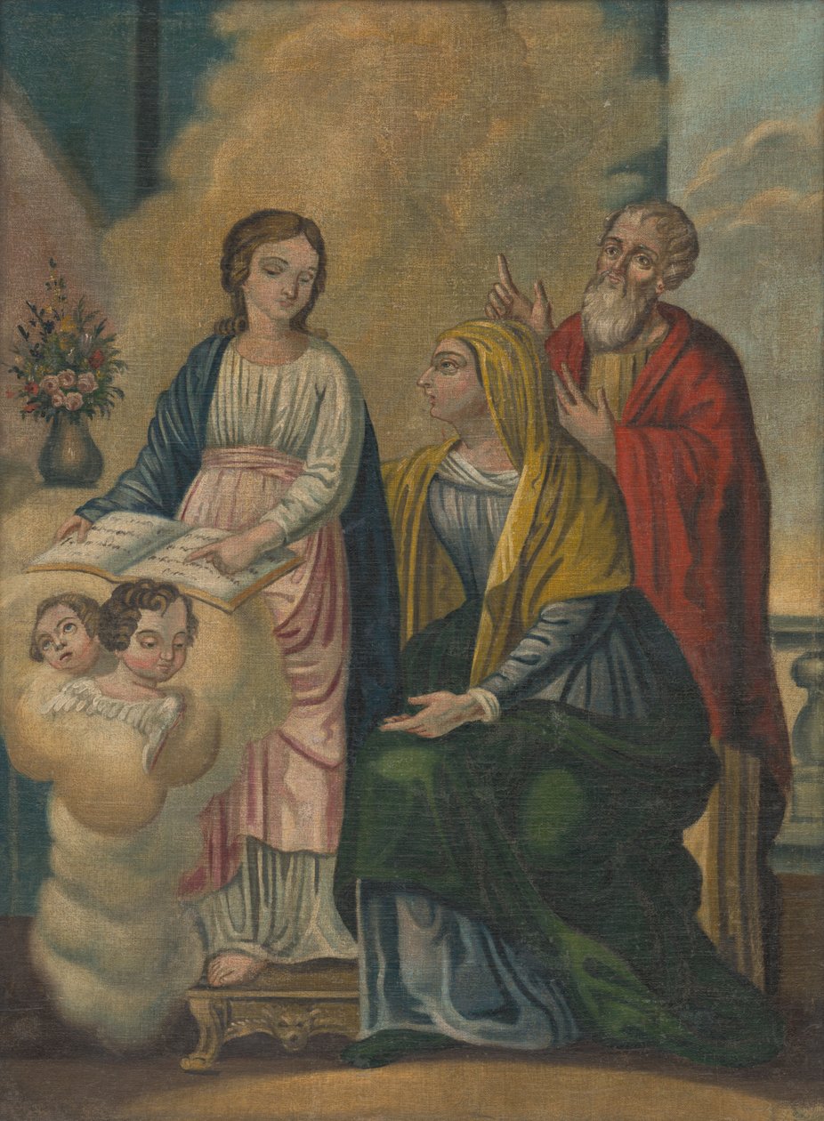 Jomfru Maria, St. Anna, St. Joachim av Unbekannt Unbekannt
