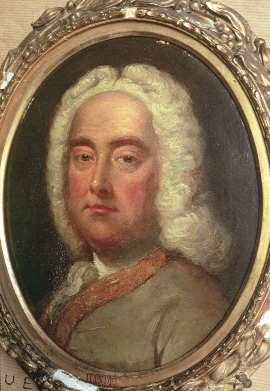 Portrett av George Frederick Handel (1685-1759) av Unbekannt Unbekannt