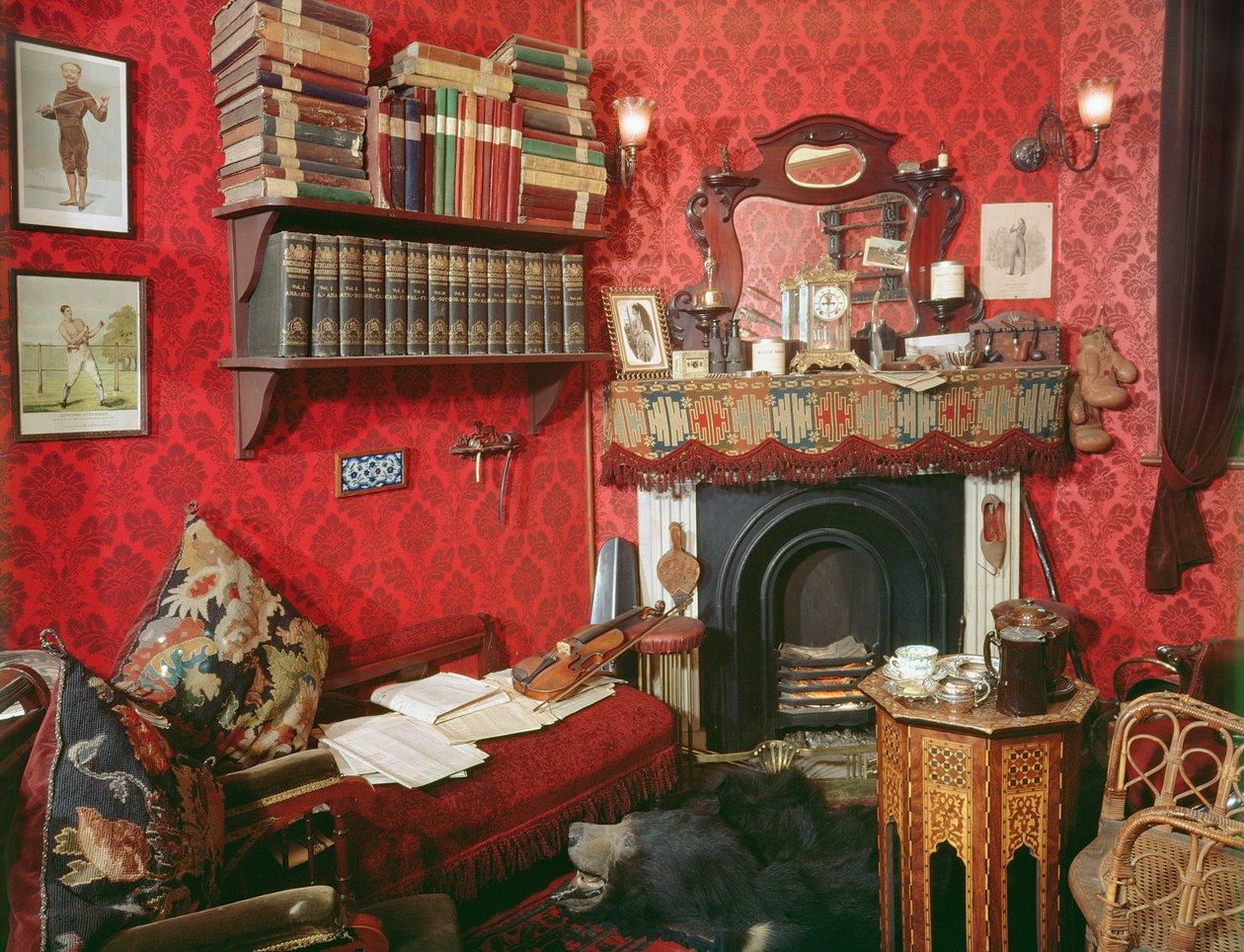 Rekonstruksjon av Sherlock Holmes Room på Sherlock Holmes Pub av Unbekannt Unbekannt