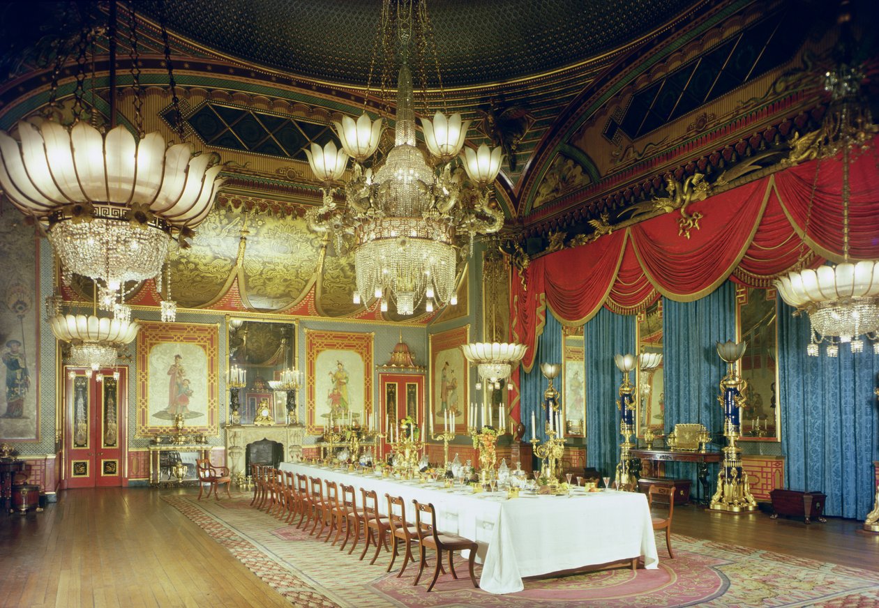Royal Pavilion, Bankettrommet, 1815-23, Brighton, East Sussex, Storbritannia av Unbekannt Unbekannt