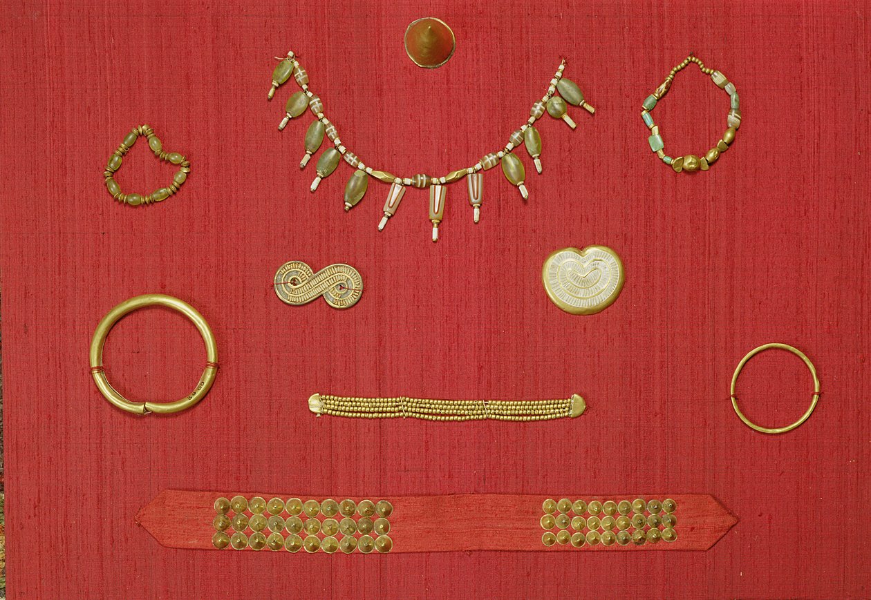 Utvalg av smykker, Harappa, 2300-1750 f.Kr av Unbekannt Unbekannt
