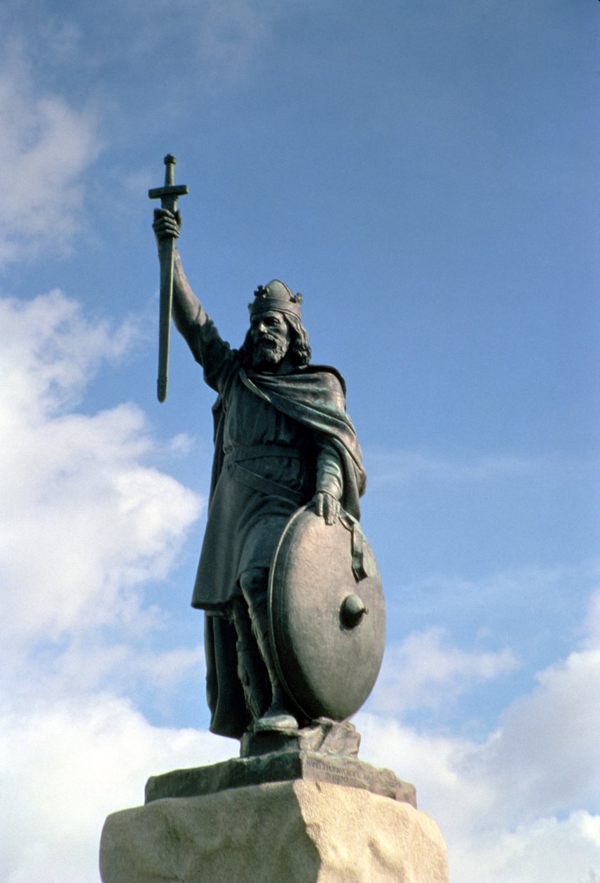Statue av Alfred den store (849-99) (se også 10842) av Unbekannt Unbekannt