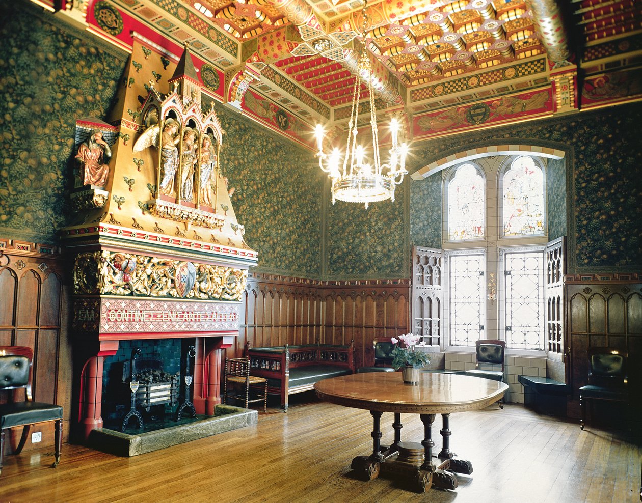 Spisestuen, Cardiff Castle, Wales av Unbekannt Unbekannt