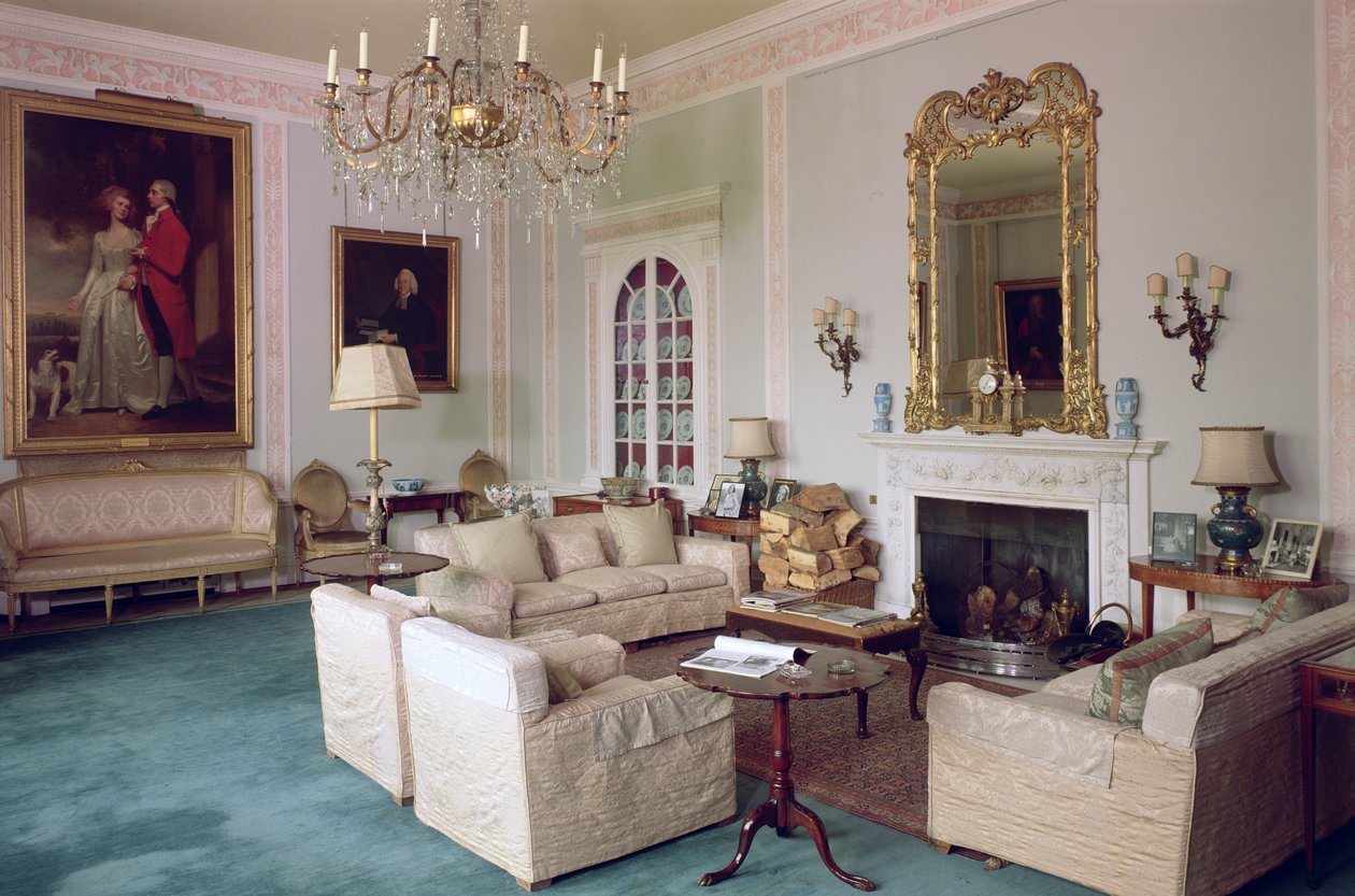 The Music Room, Sledmere House, Yorkshire av Unbekannt Unbekannt