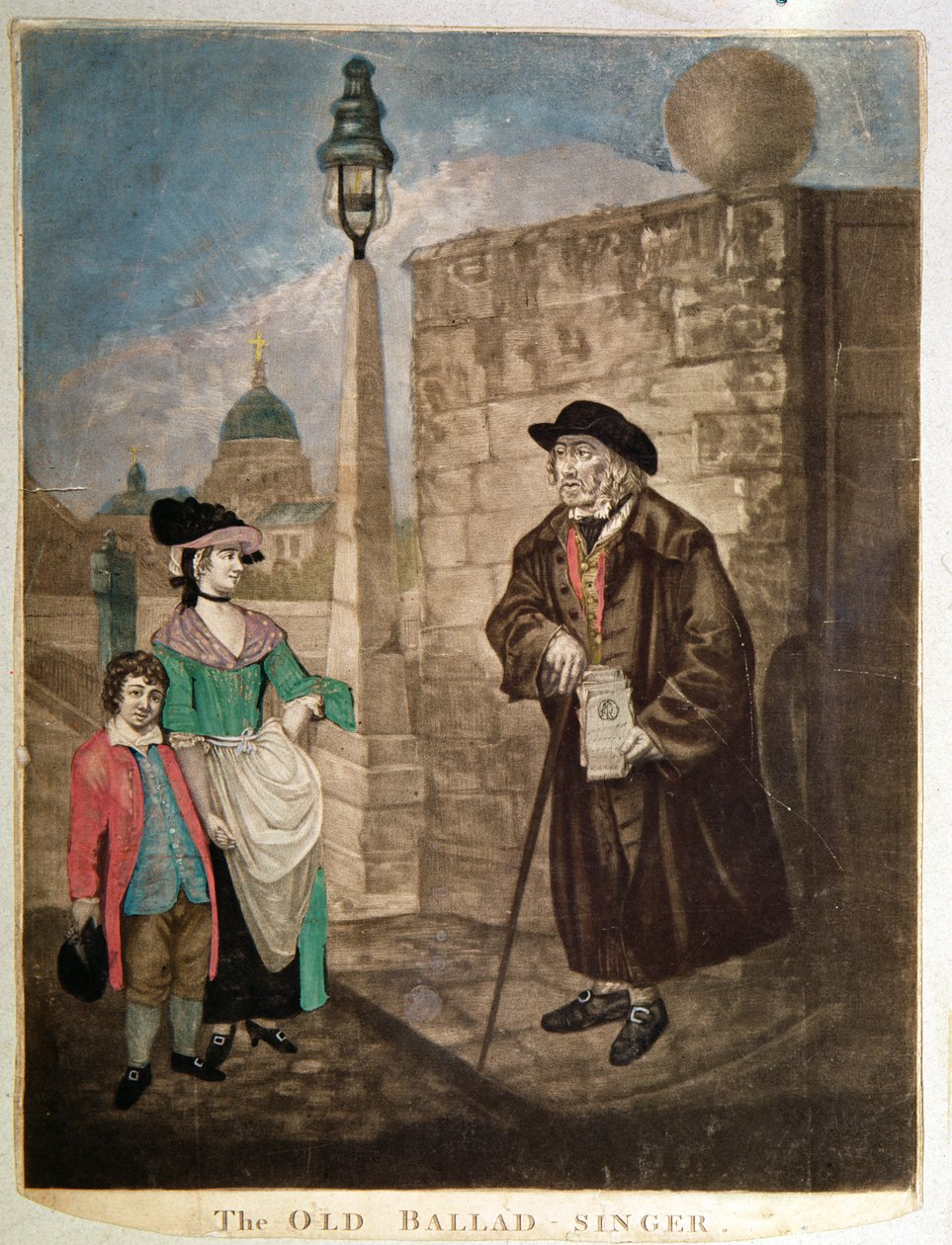 Den gamle balladesanger, ca. 1780 av Unbekannt Unbekannt