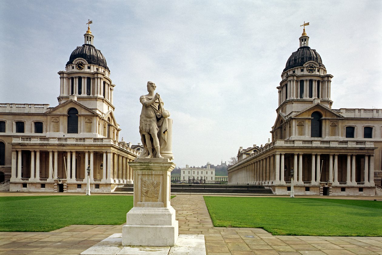 The Old Royal Naval College bygget av Sir Christopher Wren (1632-1723) Greenwich, London, Storbritannia av Unbekannt Unbekannt