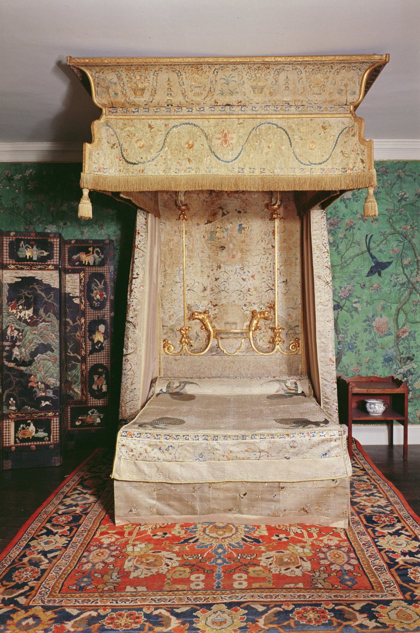 Det røde soverommet, ca. 1760 av Unbekannt Unbekannt