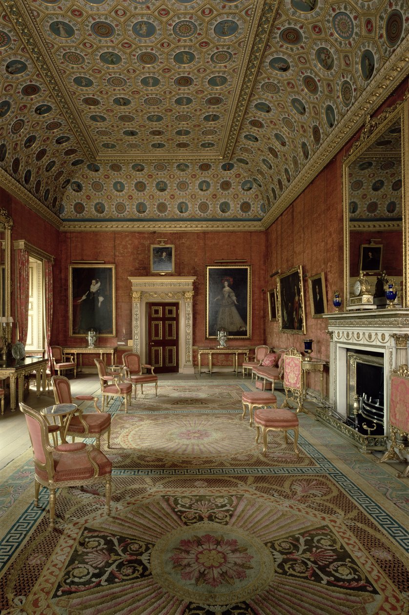 The Red Drawing Room, Syon House, Middlesex (se også 24620) av Unbekannt Unbekannt