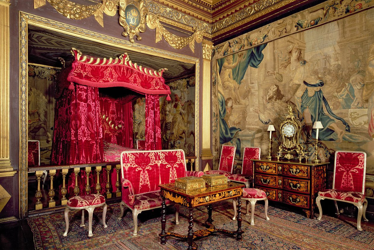 The State Bedroom, Powis Castle, Wales av Unbekannt Unbekannt