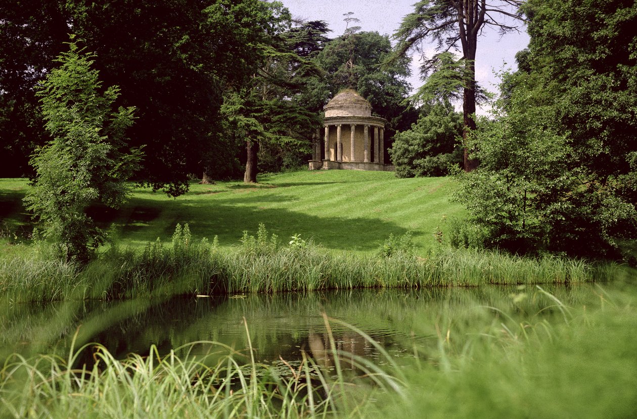 Temple of Ancient Virtue, designet av William Kent (1685-1748) ca. 1734 av Unbekannt Unbekannt