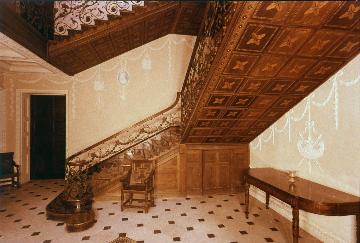 Trappen, Claydon House, Buckinghamshire, midten av 1700-tallet av Unbekannt Unbekannt