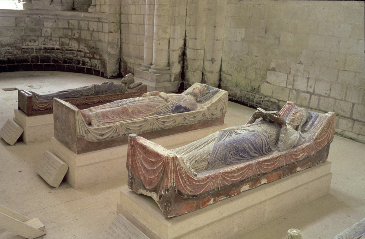 Tre Plantagenet-graver: Henry II, Eleanor av Aquitaine og Richard I av Unbekannt Unbekannt