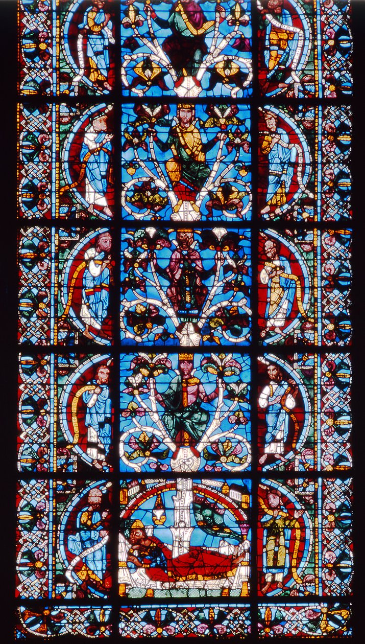 Tree of Jesse (nedre halvdel, detalj) av Unbekannt Unbekannt