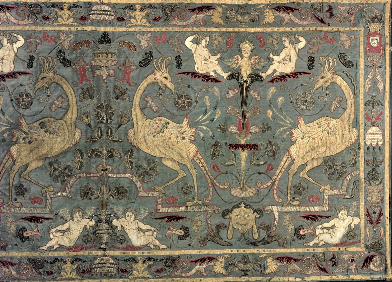 Valence of renessance design, 1600-tallet (silke) av Unbekannt Unbekannt