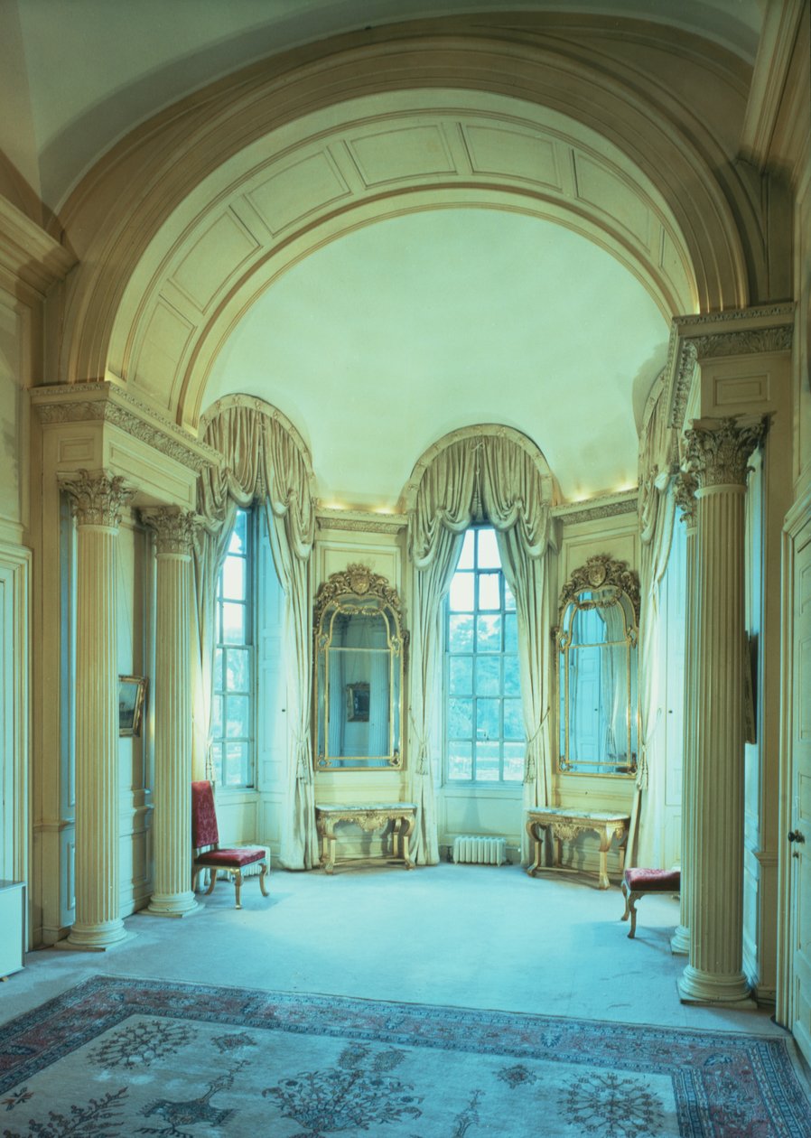 Utsikt over Bow Window Room, Blenheim Palace, Oxfordshire av Unbekannt Unbekannt
