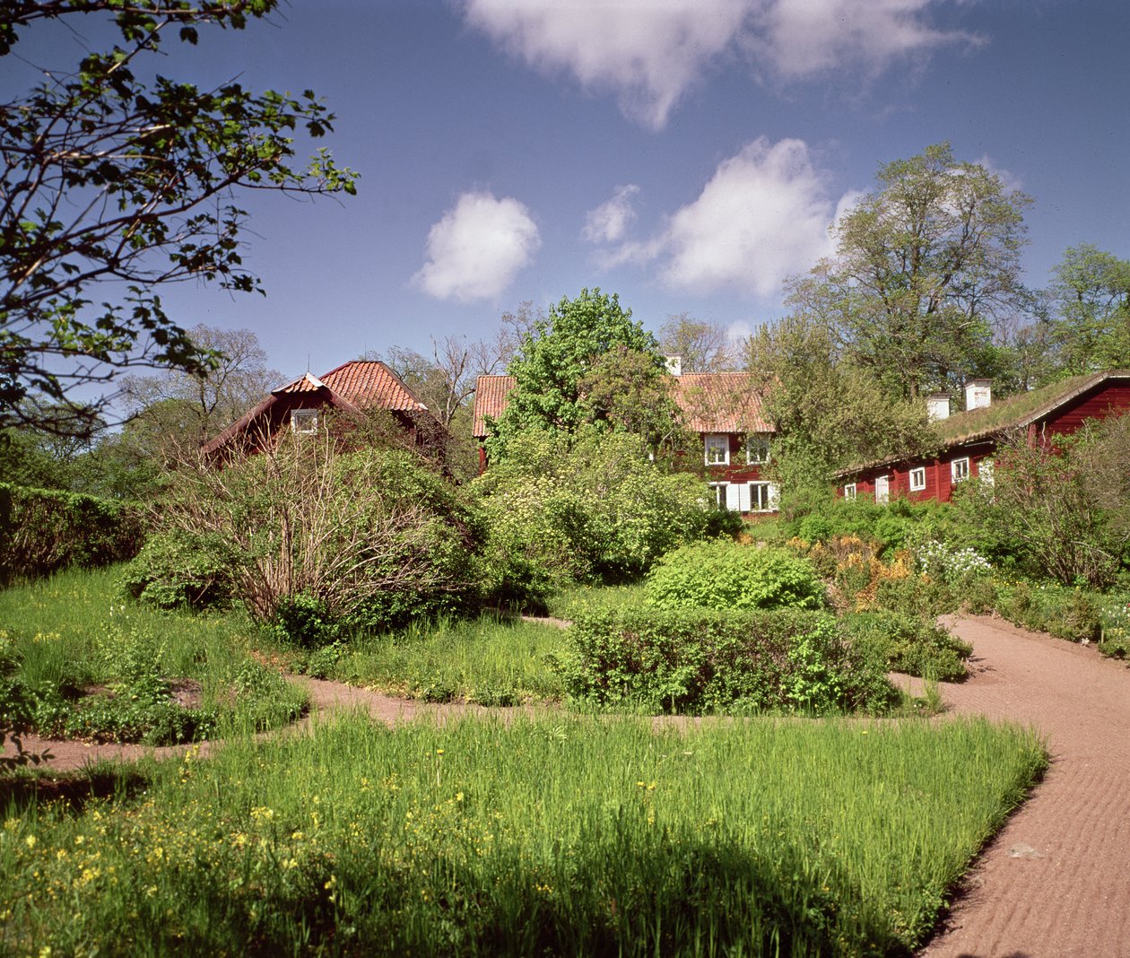 Utsikt over huset til Carl Linnaeus, Hammarby, Uppsala, Sverige foto av Unbekannt Unbekannt