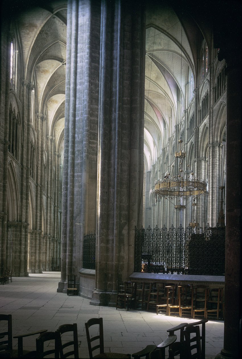 Utsikt over interiøret, Durham Cathedral, bygget 1093-1289 av Unbekannt Unbekannt