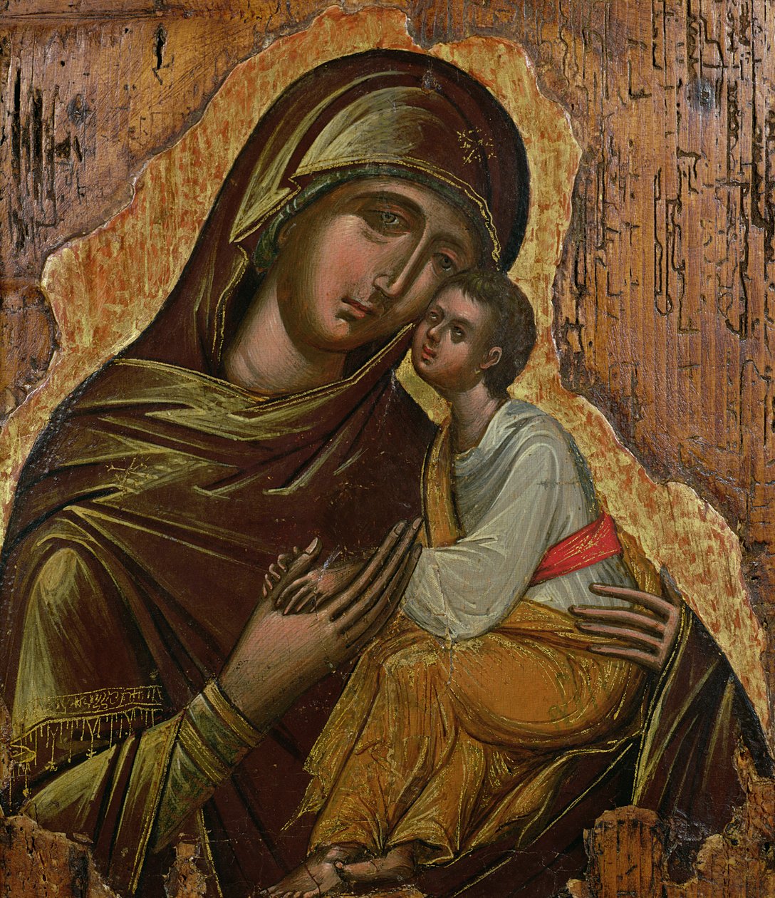 Virgin of Tenderness, gresk ikon fra Kreta, sent på 1400-tallet av Unbekannt Unbekannt
