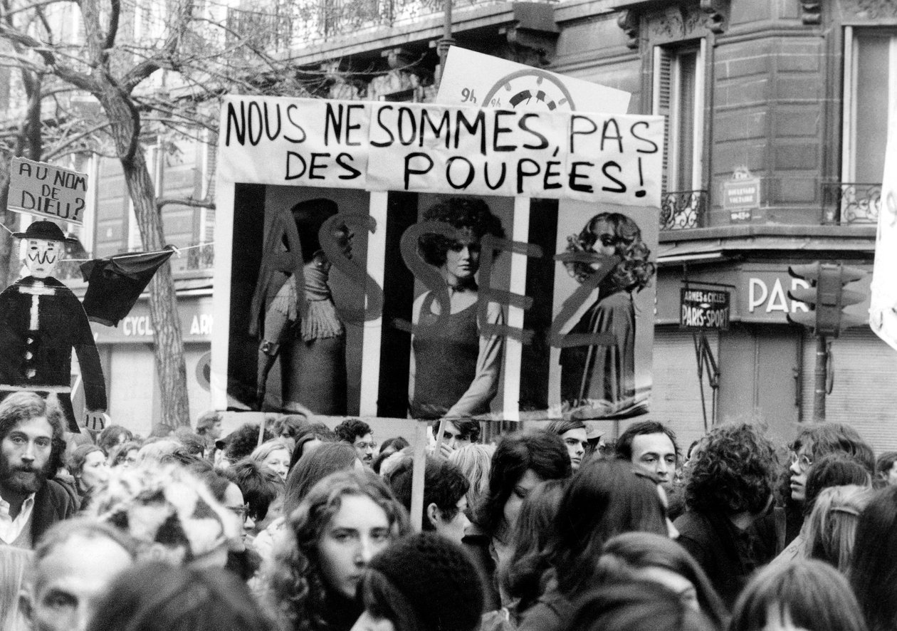 International March of Women in Paris 20. november 1971 for legalisering av abort av Unbekannt Unbekannt