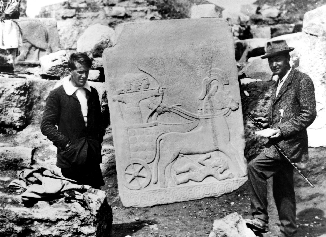 T. E. Lawrence med Leonard Woolley i Carchemish, Syria, 1911 av Unbekannt Unbekannt