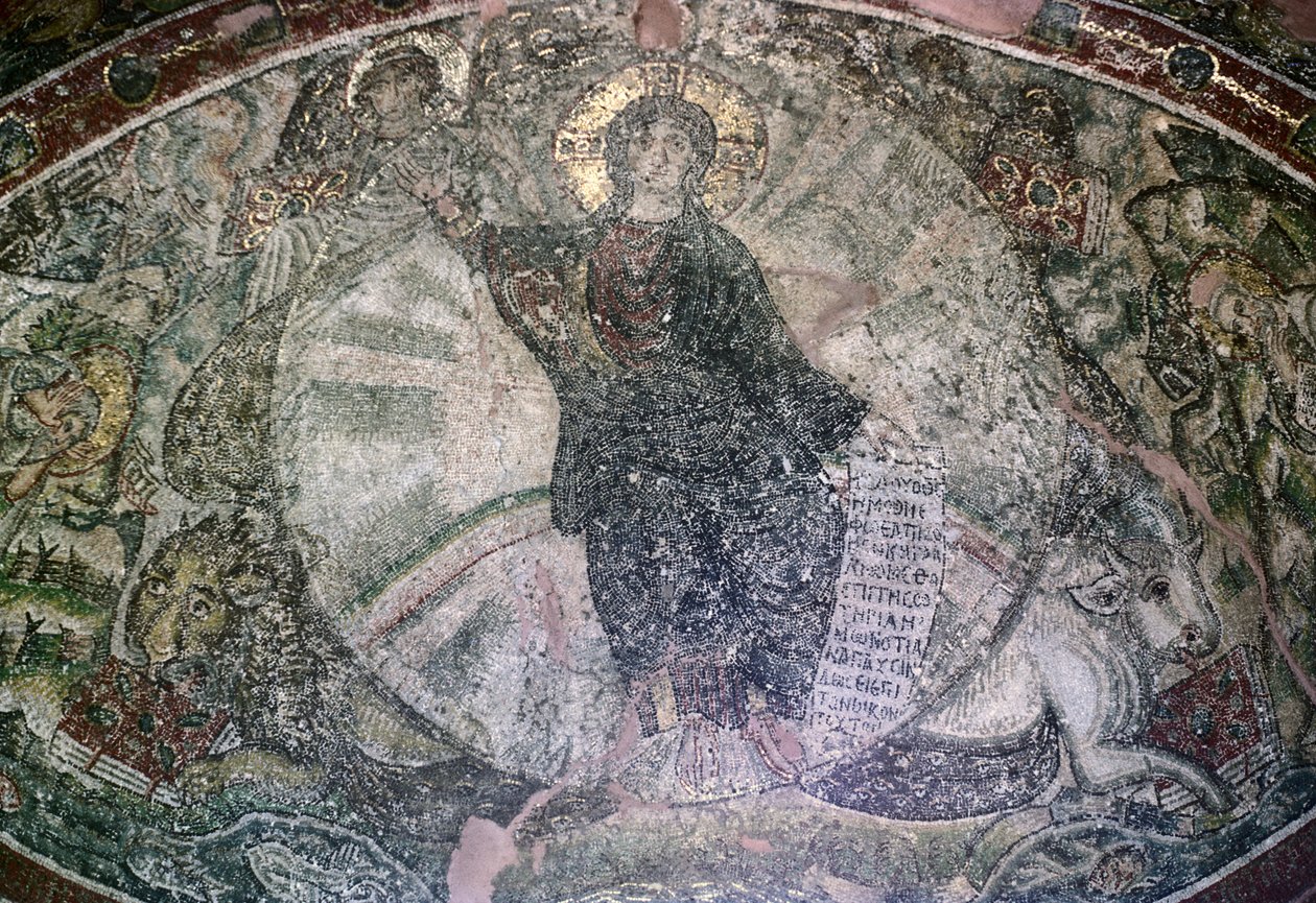 Apsis-mosaikk, Osios David-kirken av Unbekannt Unbekannt