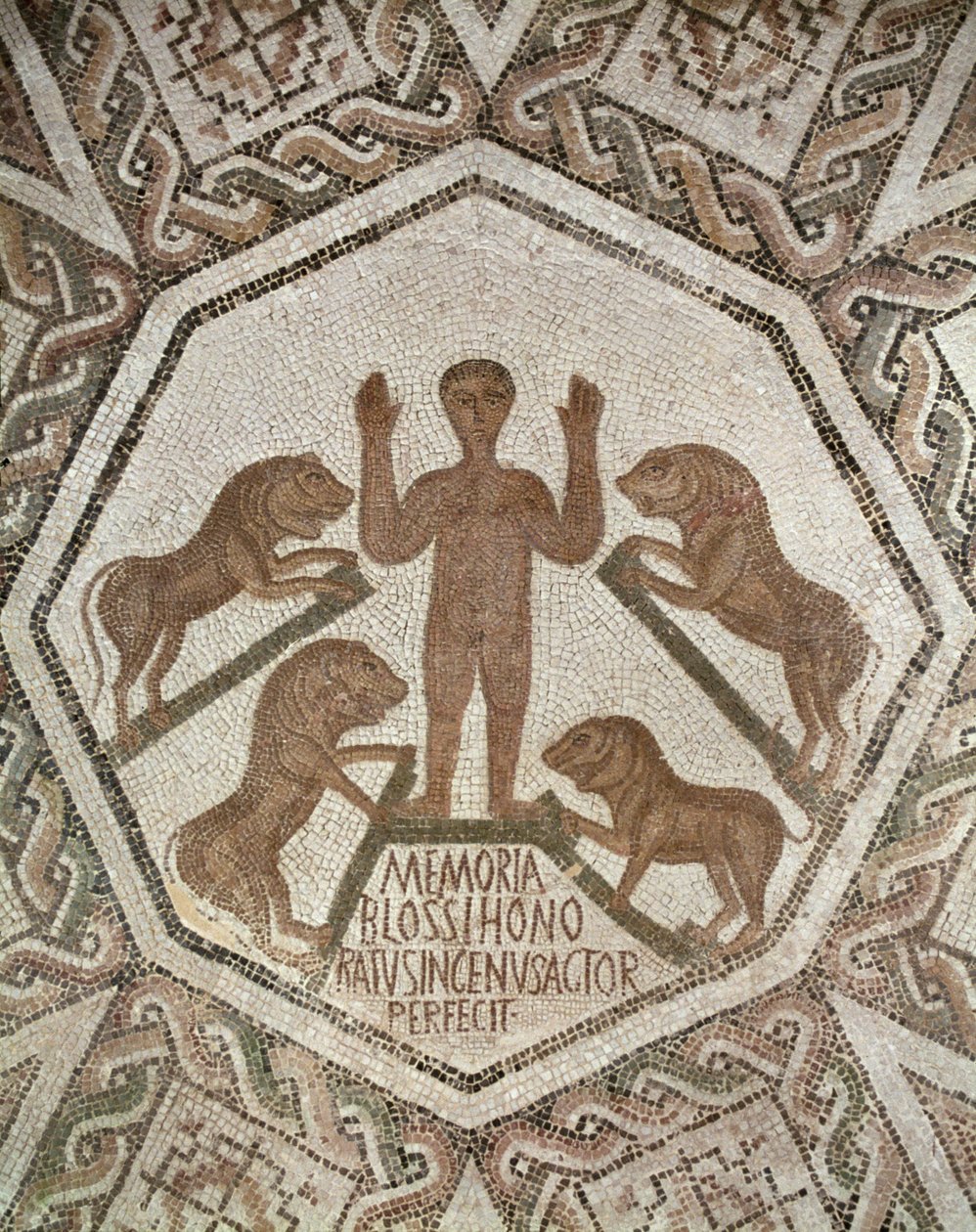 Daniel in the Lions" Den, fra Bordj El Loudi, Roman, 500-tallet av Unbekannt Unbekannt