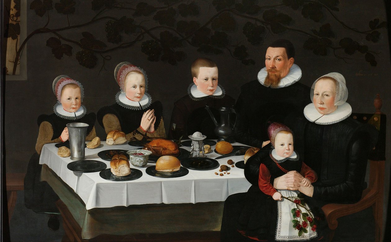Familieportrett, 1627 av Unbekannt Unbekannt