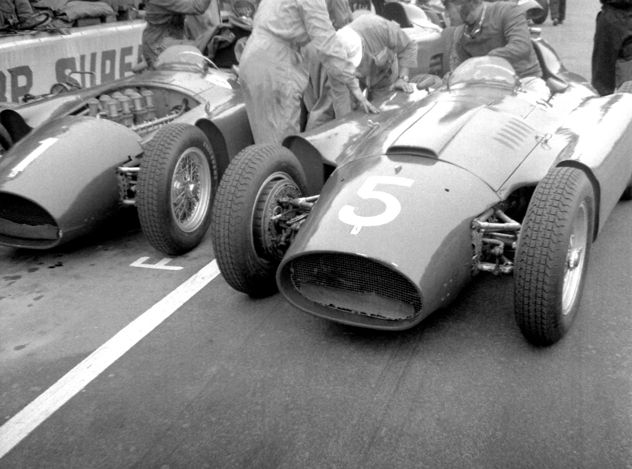 Lancia ferrari i gropene, 1956 av Unbekannt Unbekannt