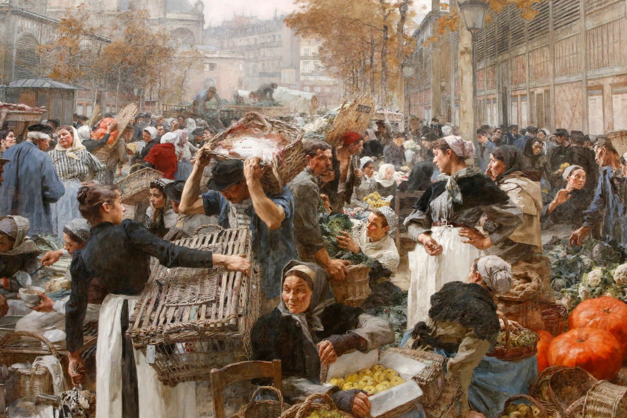 Leon Lhermite, Les Halles av Unbekannt Unbekannt