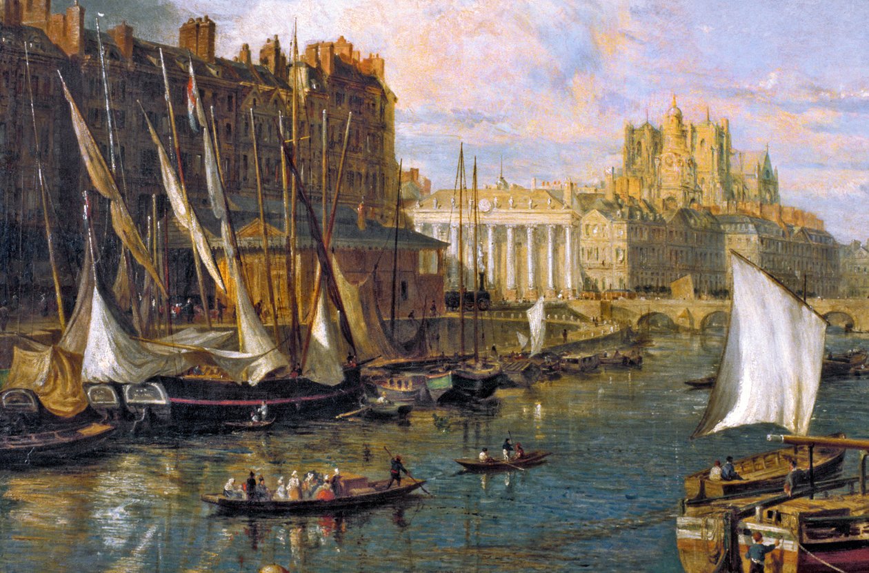 Loire Atlantique N* 121 - Nantes - Musee Dobree - "" The Port of Nantes"" - detalj - av Parrot William av Unbekannt Unbekannt